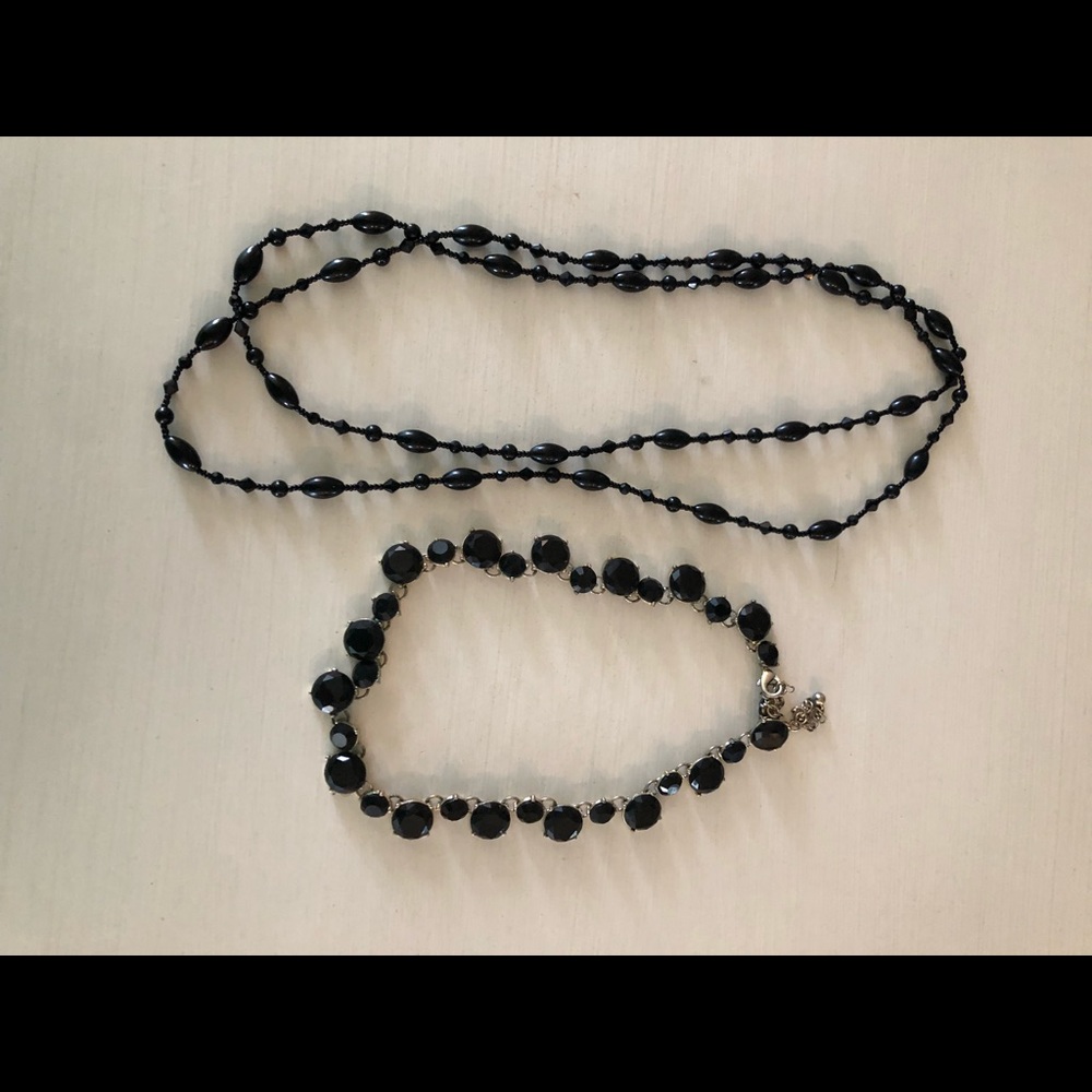 Two black necklaces